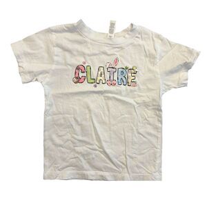 CLAIRE Name T-Shirt Easter Spring Size 3T